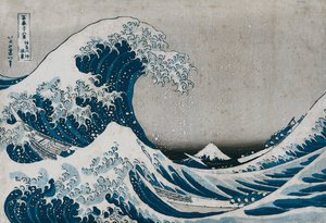 The Great Wave off Kanagawa, fra serien "36 Views of Mt.Fuji" af Katsushika Hokusai