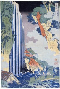 Ono-vandfaldet på Kisokaido-ruten af Katsushika Hokusai