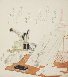 The Studio, illustration til The White Shell af Katsushika Hokusai