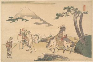 Toppen af Fuji-bjerget af Katsushika Hokusai