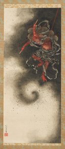 Tordengud, Edo-perioden af Katsushika Hokusai