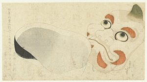 To masker af Katsushika Hokusai