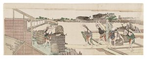 Aflæsning af bonito til markedet af Katsushika Hokusai