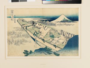 Ushibori, Hitachi-provinsen af Katsushika Hokusai