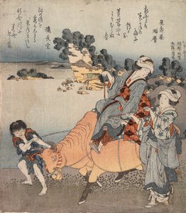 Udsigt over Koshigoe fra Shichiri-ga-hama af Katsushika Hokusai