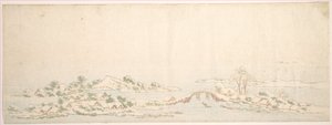Vinterlandskab af Katsushika Hokusai