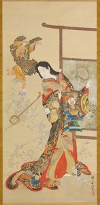Helvedes varmt vand af Kawanabe Kyosai