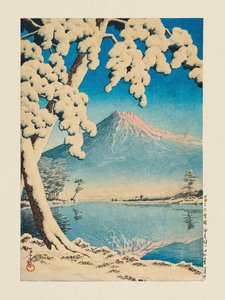 Fuji i sneen, Tagonoura (1932)