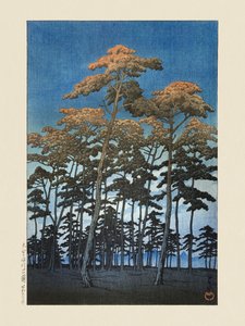 Hikawa-parken i Omiya (1930) af Kawase Hasui og Watanabe Shozaburo
