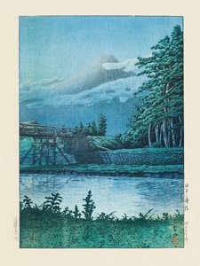 Tago No Ura Hashi (Tagonoura-broen) (1930) af Kawase Hasui