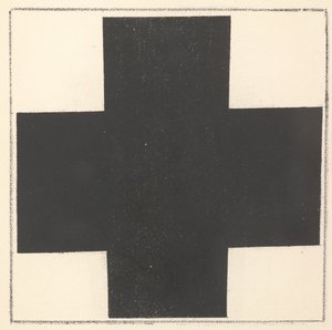 Sort kors fra "Suprematisme: 34 tegninger" af Kazimir Severinovich Malevich