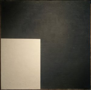 Sort og hvid. Suprematistisk sammensætning af Kazimir Severinovich Malevich