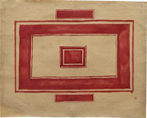 Loftsplan for Det Røde Teater, Leningrad af Kazimir Severinovich Malevich