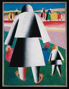 Høst (maleri på lærred) af Kazimir Severinovich Malevich