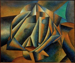 Hoved af en bondepige af Kazimir Severinovich Malevich