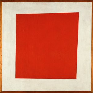 Den Røde Plads (olie på lærred) af Kazimir Severinovich Malevich