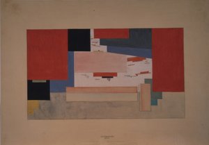 Suprematisme. Skitse til et teatergardin af Kazimir Severinovich Malevich