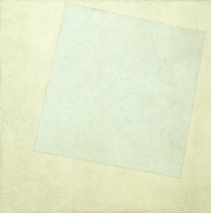 Suprematistisk sammensætning. Hvidt på hvidt, 1918 af Kazimir Severinovich Malevich