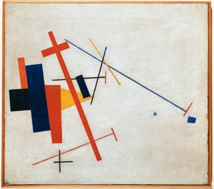 Suprematistische Komposition (olie på lærred) af Kazimir Severinovich Malevich