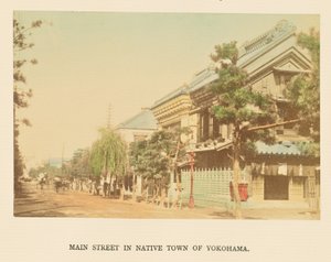 Hovedgaden i den oprindelige by Yokohama af Kazumasa Ogawa