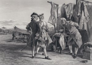 Illustration til The Pirate af Sir Walter Scott (gravering) af Keeley Halswelle