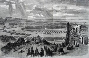 Anmeldelsen af hendes Majestæt af Rifle Volunteers, 1860