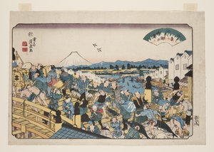 C bære hayashi hayashi hayashi Nihonbashi af Keisai Eisen