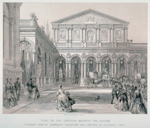 Besøg af Abd-ul-Aziz, Sultan af Tyrkiet, til Guildhall, City of London, 1867.