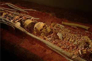 Arkæologi; Hominid; Hominin; Human Ev - Homo sapiens Sapiens; Human Evolution; Ice A..., 2000 (foto) af Kenneth Garrett
