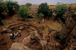 Drimolean Site, nær Johannesburg, Sydafrika, 2 millioner år gammelt hominid, af Kenneth Garrett