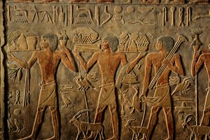 Egypten; Det Gamle Rige; Saqqara; Sakkara; Ptah Hoteps grav; Evighed af Kenneth Garrett