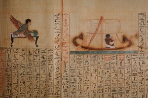Maiherpri Papyrus, Dødebog, fra upløjet grav i Kongernes Dal, Ma..., 2007 (foto) af Kenneth Garrett