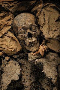 Mumie af Amenhotep III, Kong Tuts bedstefar, KV 35, Tutankhamon; 18. dynasti; New..., 2005 (foto) af Kenneth Garrett