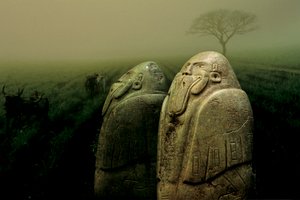 Nyt lys på olmekerne. 6" høj; Nefrit; Tuxtla Statuette af shaman; med andemaske... af Kenneth Garrett
