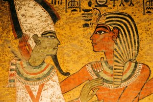 Maleri på gravens nordvæg; Osiris; KV 62, Tutankhamon og Pha...