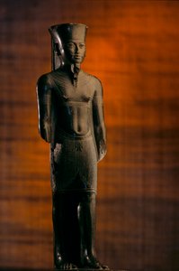 Amuns staue med Tutankhamons ansigtstræk, 2009 (foto) af Kenneth Garrett
