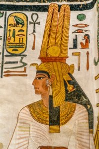 Dronning Nefertaris grav; Egypten, Dronningernes Dal, Det Nye Rige, Egypten, hustru til Ram...