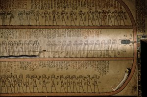 Fototapet, der forestiller De Dødes Bog; Amenhotep II