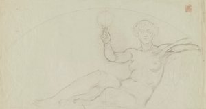 (Iowa State Capitol Rotunda) (Kunst, studie til panel) af Kenyon Cox