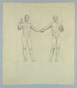 Figurstudie for Seal of the University Club, New York af Kenyon Cox