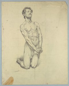 Figurstudie til "The Temptation of St. Anthony" af Kenyon Cox