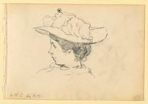 Portræt af Louise King Cox af Kenyon Cox