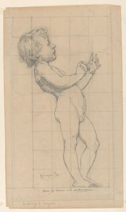 Studie til "Mathematics", "The Sciences," Library of Congress, Washington D.C. af Kenyon Cox