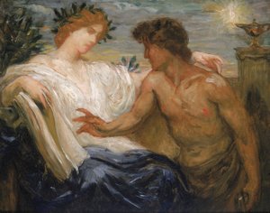 Studie for Science Instructing Industry, 1898. af Kenyon Cox