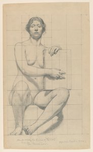 Undersøgelse for "The State", "The Reign of the Law," Appelafdelingsretshuset, New York, NY af Kenyon Cox