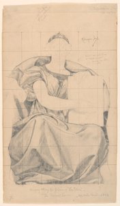 Undersøgelse for "The State", "The Reign of the Law," Appelafdelingsretshuset, New York, NY af Kenyon Cox