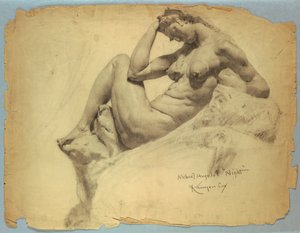 Studie af Michelangelos "Nat"