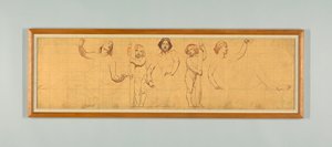 The Common Law, undersøgelse for venstre panel af "The Reign of Law," Frise for appelretten, New York af Kenyon Cox