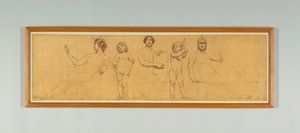 The Statute Law, Undersøgelse for højre panel af "The Reign of Law," Frise for appelretten, New York af Kenyon Cox