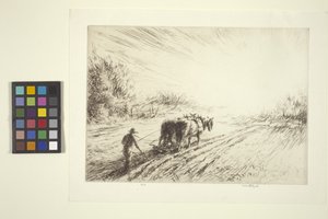 Tidlig pløjning (forår) (ætsning)